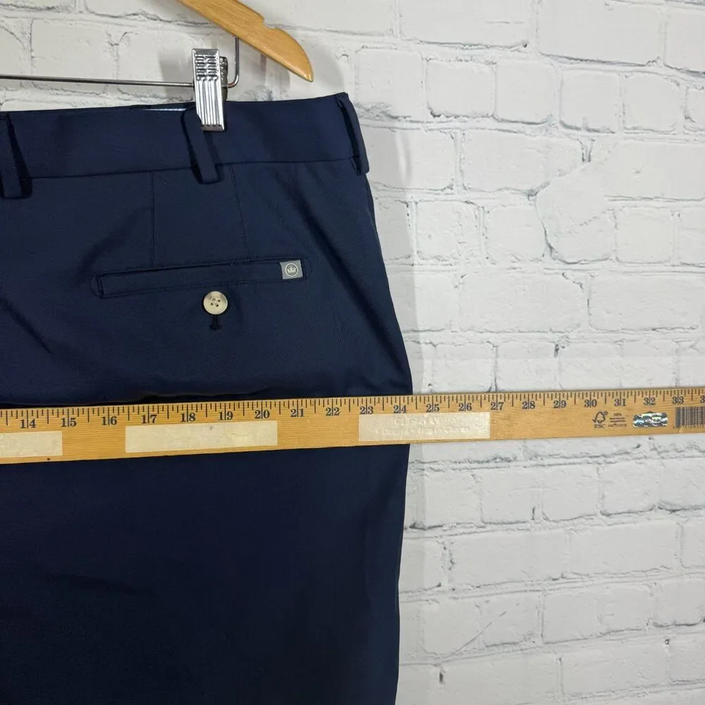 Peter Millar Crown Sport Golf Shorts Men Size 40 Blue Performance Stretch Chino